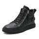 High-top Shoes Men's Leather Casual Shoes Korean Fashion Shoes